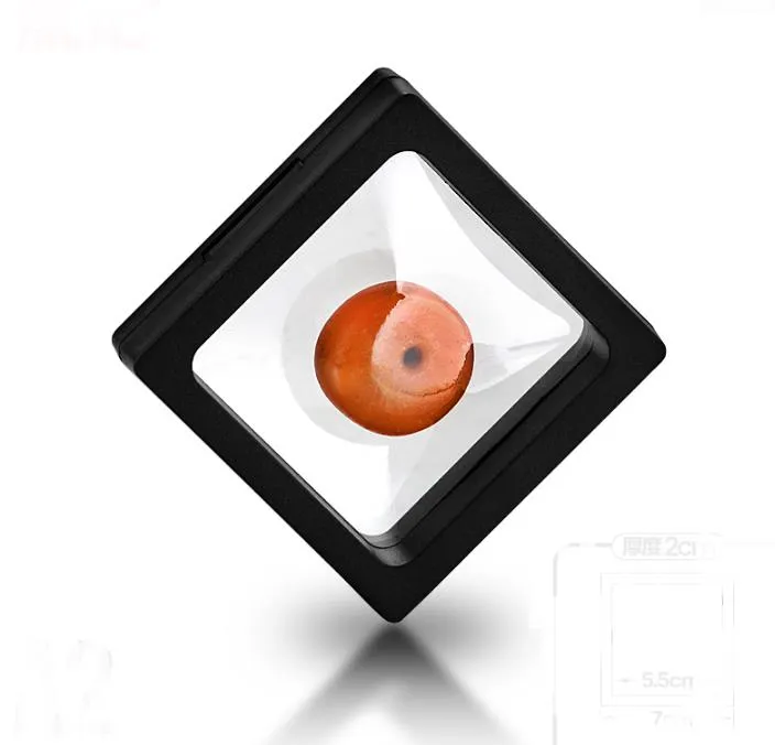 7x7x2cm,clear plastic membranes photo frame display/ collection box/jewelry box -ourself mold