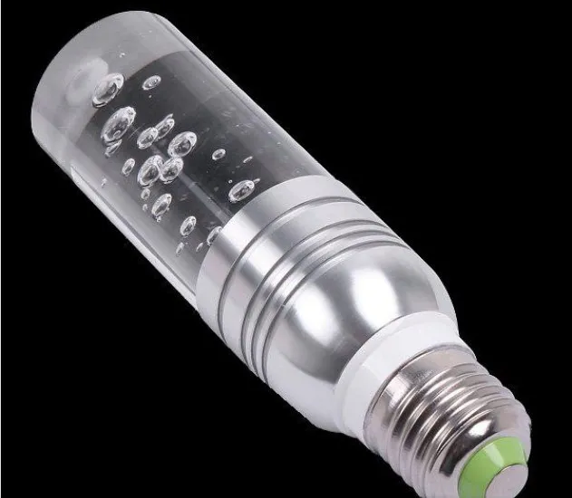 LED-färgändring E27 E26 3W RGB-lampor AC85-265V 16 Färger Ändra kristall LED-lampor Ljus med 24 knappar Fjärrkontroll Fri frakt