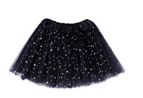 6 couleurs étoiles paillettes scintillant Tulle Tutu Ballet fille danse jupe Costume fête jupe 20 pièces 3057958