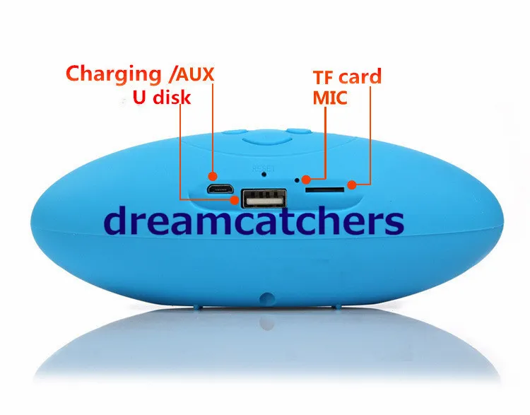 Портативный мини X6 оливковое регби футбол портативный беспроводной Bluetooth динамик с U диск TF карта для iphone 6 S Samsung S6 Edge Tablet PC