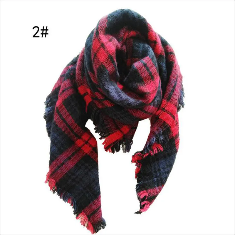 Barn Plaid Scarves Baby Striped Tassels Scarf Kids Tartan Scarf Wraps Höst Vinter Baby Scarf Sjal Fashion Warm Neckerchief 16 Stilar