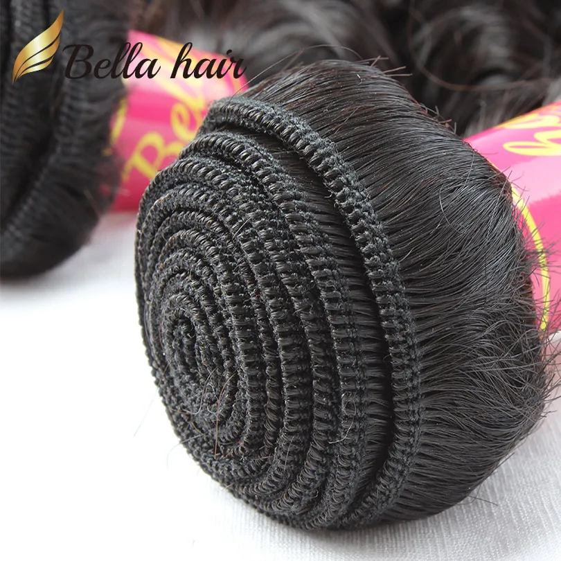 Facos de cabelo humano com fechamento de renda da base de seda 4x4 Extensões retas da trama de cabelo da Malásia Malásia Malásia Bellahair