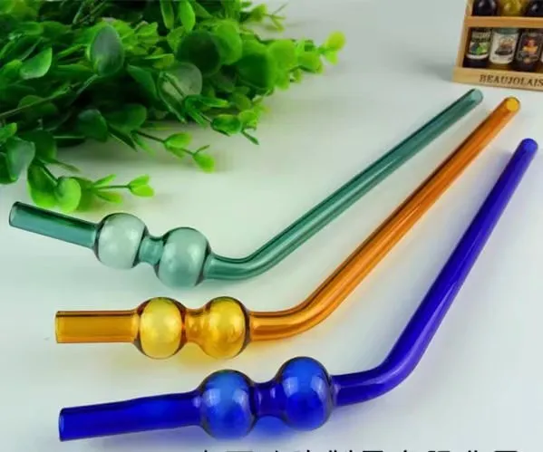 Tubo de vidrio de calabaza de color, tubería de vidrio al por mayor, accesorios para tuberías para fumar, envío gratis