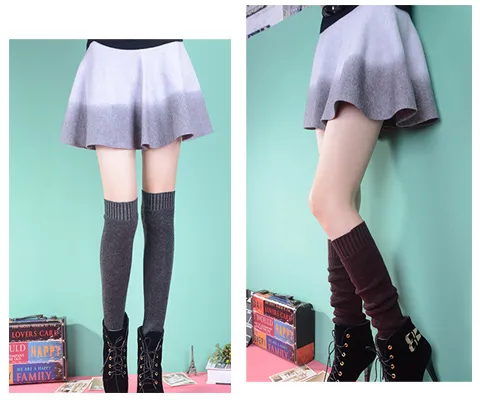 2015 over knee leg warmers Dance socks Warm up knitted booty Gaiters Boot Cuffs Socks Boot Covers Leggings Tight #3941