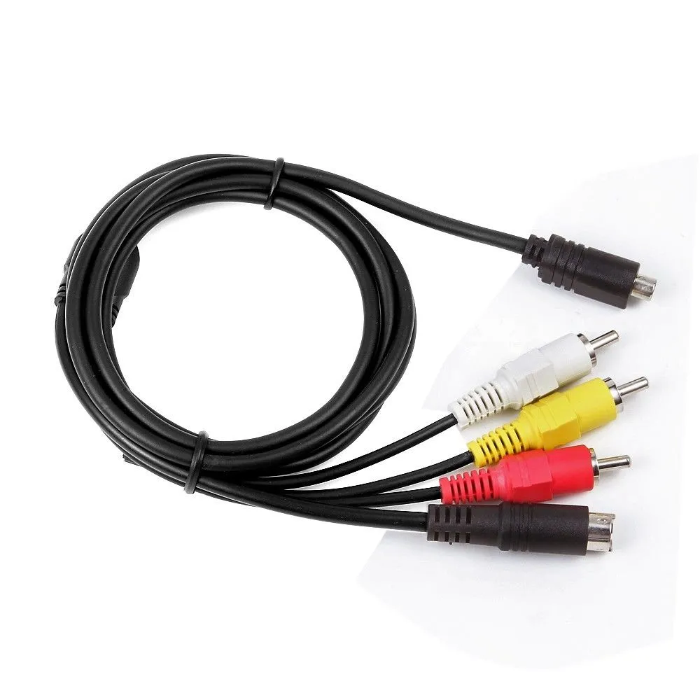 AV A/V Audio Video TV-Out Cable Cord Lead för Sony Camcorder Handycam DCR-HC26/E