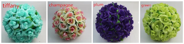Centre de table de mariage en soie Rose, 8 pouces 20cm, boule de fleurs suspendue, boule de baiser, fournitures de décoration Pomander