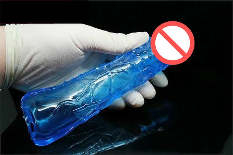 Crystal Silicone Penis Delay Mouw, Penisvergroting Extender, Dildo Seksspeeltjes, Sex Producten voor man en vrouw YST025