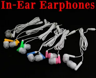 Novas cores In-Ear Earbuds fone de ouvido Fone de ouvido 3.5mm Earbud Fone de ouvido para MP3 MP4 iphone4 iphone5 / 5S 3,5 milímetros de áudio, 1000pcs grátis DHL / Fedex
