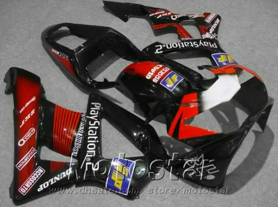 Free customize fairing kit for Honda Injection molding cbr900rr fairings 954 2002 2003 CBR 900RR red black motobike CBR954 02 03 YR48