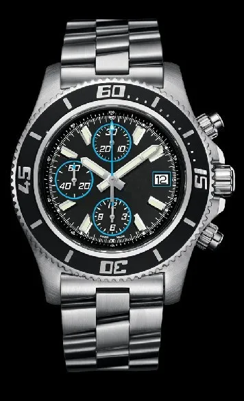 Лучшие продажи высококачественные часы мужские часы мужские кварцевые секундомер мужчина хронограф из нержавеющей стали браслеты часы 29