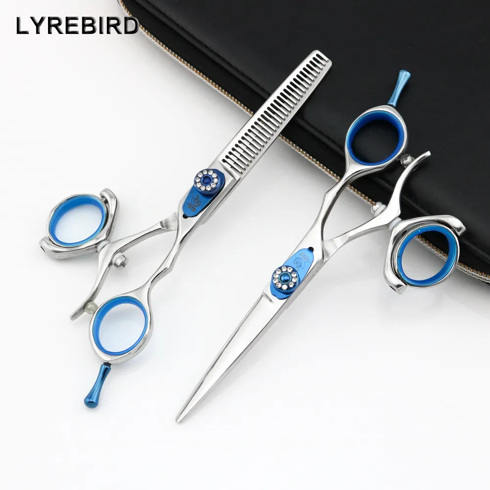 6-teiliges Friseur-Scheren-Set | Professionell | Aus 440C Edelstahl | Inkl. Aufbewahrungsbox