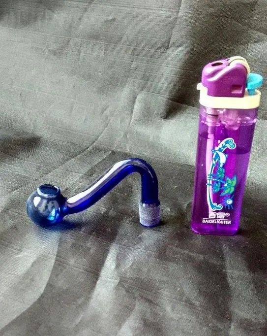 wholesalers new S mini blue glass pot, glass Hookah / glass bong accessories, stained glass