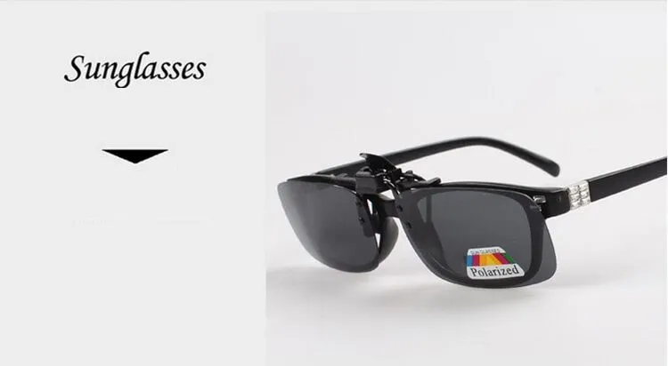 Mode Solglasögon Clip Myopia Polariserad Unisex Ultra-Light Lens på Solglasögon UV400 Körglasögon med förpackning Gratis DHL FedEx