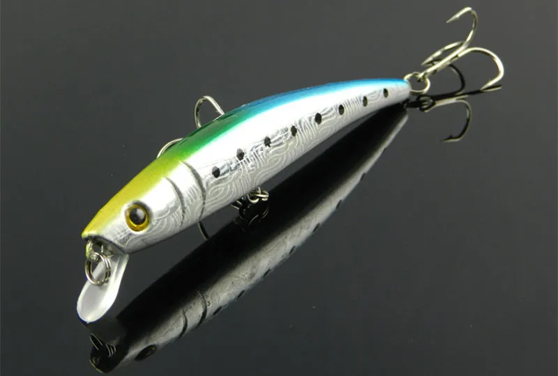 Nowa pływająca korka Minnow Bass Bait 115mm 11 2G Live Target Laser Wobbler Fishing Hard Lures309o