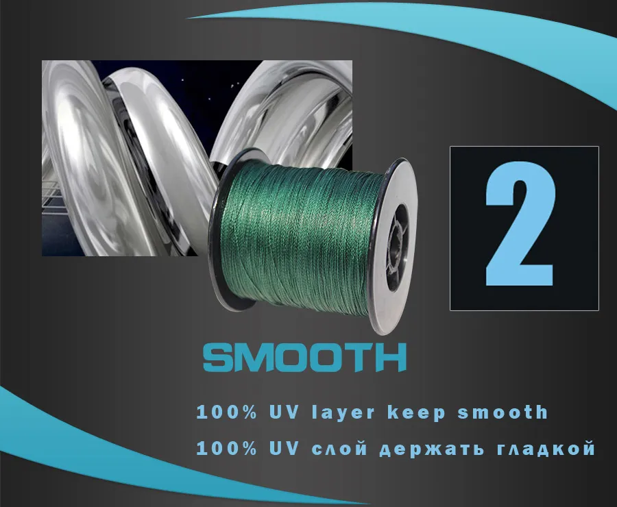 Anglers Choice 4 Strands Pe Flätat Fiske Linje Top Multifilament Fiske Linje 500m 546Yllar 10LB 20LB 30LB 40LB 50LB 60LB 80LB 100