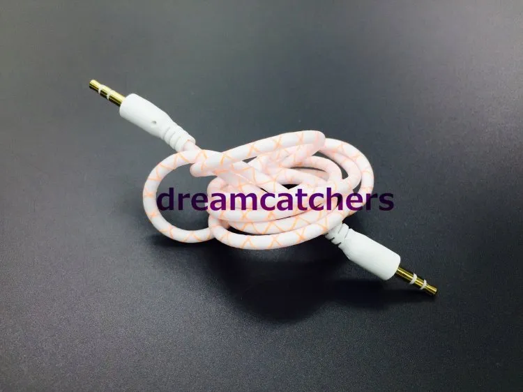 35mm Audio Aux Cable Man till Male Stereo Auxiliary Cord Extvention for Samsung Speaker Computer Tablet PC5557440