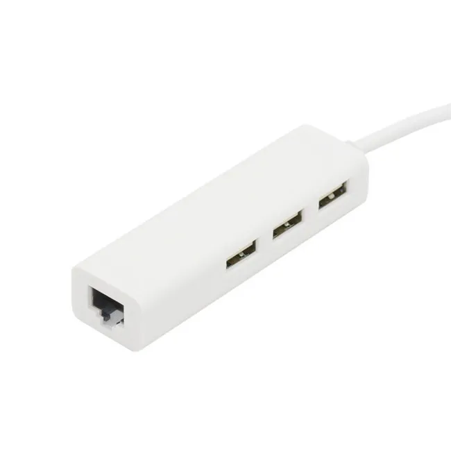 Hub USB 3.1 multifonction Type C USB-C vers 3 ports USB 2.0 avec adaptateur Ethernet RJ45 LAN Gigabit pour Macbook Version 2015