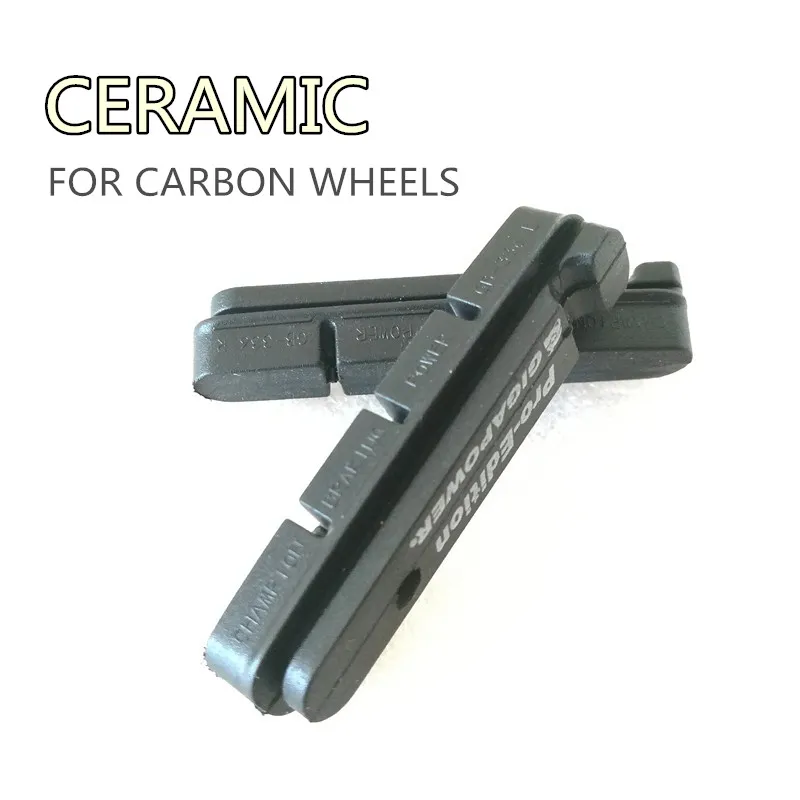 2 Pair Carbon Brake Pads Carbon Wheel Pads Ceramic Material Fit for Shimano and SRAM Carbon Rims Used Top Quality