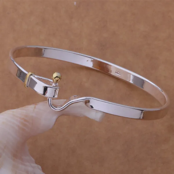 10 -stcs/veel hete nieuwe cadeau fabrieksprijs groothandel nieuwe 925 sterling zilveren armbanden armbanden sieraden 1289