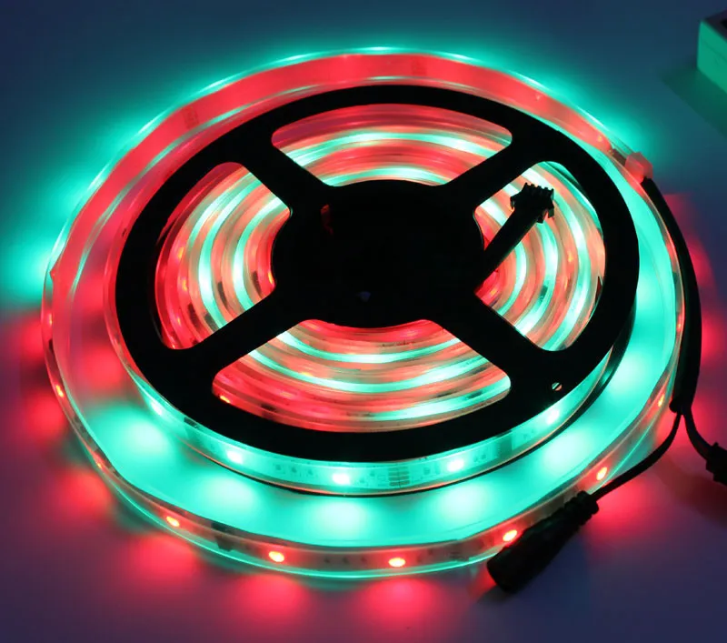 Magic LED Strip Dream Color 6803 IC 5050 RGB SMD Light 150 LED 5M impermeabile IP67 Programma i di DHL