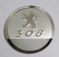 Hochwertiger Edelstahl-Autotankdeckel, Kraftstofftankaufkleber, Öltankdeckel, für Peugeot 206 307 308 3008 408225H