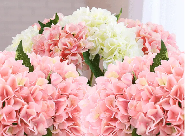 Artificial Hydrangea Flower Home Party Decorative Flowers good quality silk handmade flower SF018