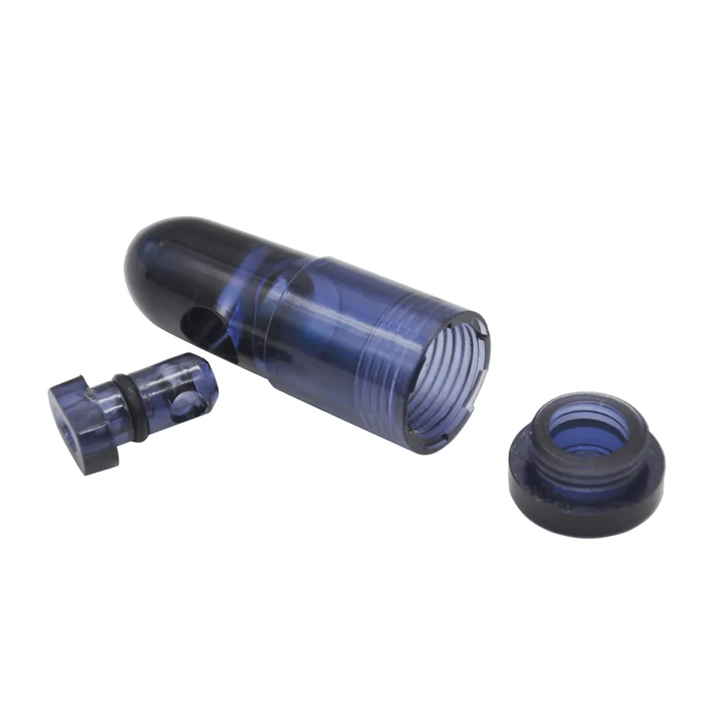 Akrilik Plastik Enfiye Dispenser Snorter Bullet Roket Şekli Nasal Sniffer Bir Hitter Sigara Boru Cam Boru