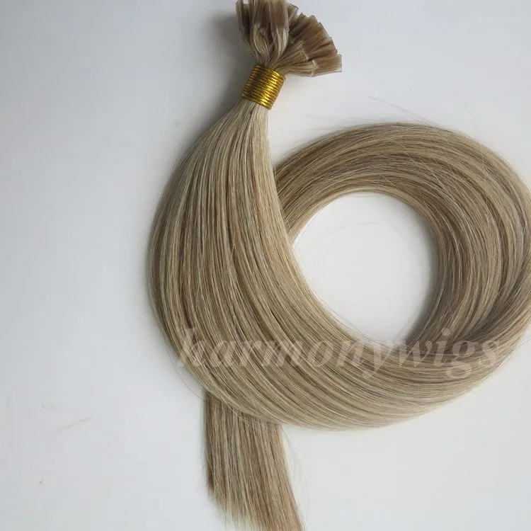 Pre Bonded Flat Tip human Hair Extensions 50g 50 Strengen 18 20 22 24 inch M8613 Keratine Haarproducten6285119