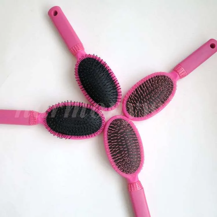 Hair Comb Loop Brushes For Human Hair Extensions Wig Loop Brushes in Makeup Brushes Tools Pink color Big size