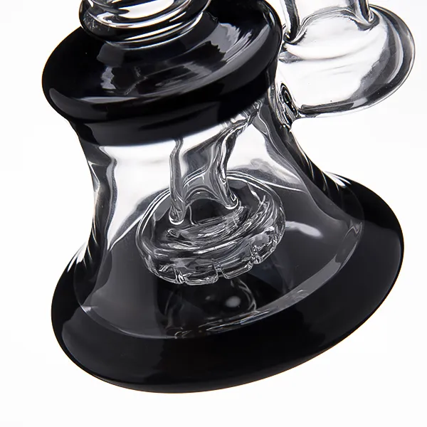 Szklany wieszak na paznokci szklane bongs fajki Dab Rigs Rigs Zlewki Prowerhead Bubbler Rury wodne z wysokiej jakości HQG033