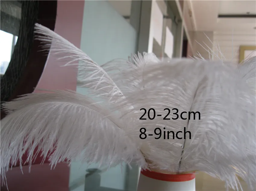 Cały llot 89 cali biały struś piórka Plumewedding Feather -Centerpieces