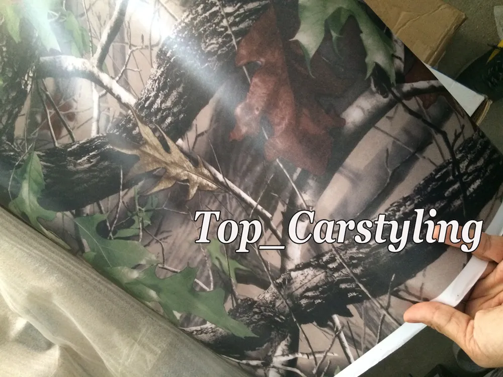 Yeni Mat Realtree Camo Wrap Gerçek Ağaç Yaprağı Kamuflaj Yosunlu Meşe Araba Sarma Film Folyo Folyo Kaplama Folyo 5x99ft3579374