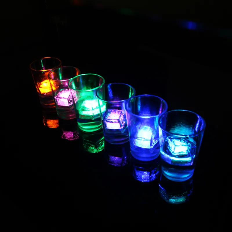 LED Party Lights Color Changing LED ice cubes Glowing Ice Cubes Blinking Flashing Novelty Party Supply