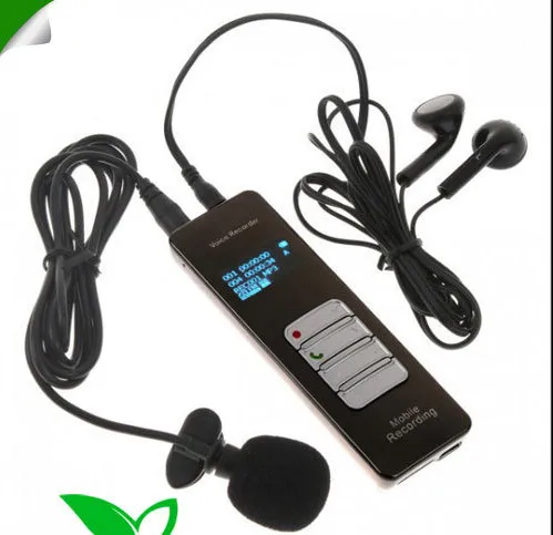 Беспроводной Bluetooth диктофон для мобильного телефона 8 ГБ USB цифровой диктофон с Mp3-плеером