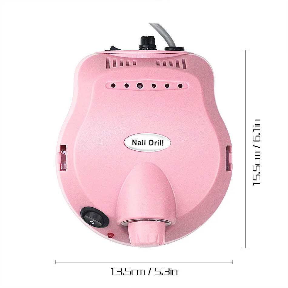 30000 об / мин Nail Drill Pro Электрическая пилка для ногтей Машина для маникюра и педикюра Сверло для ногтей Гель-лак для ногтей Инструменты для ногтей