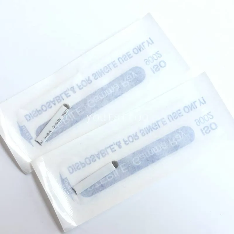 Sterilisieren U-form 16 Nadeln Permanent Make-Up Augenbrauen Tattoo Klinge Für Augenbraue Stickerei Microblading Manuelle Stift