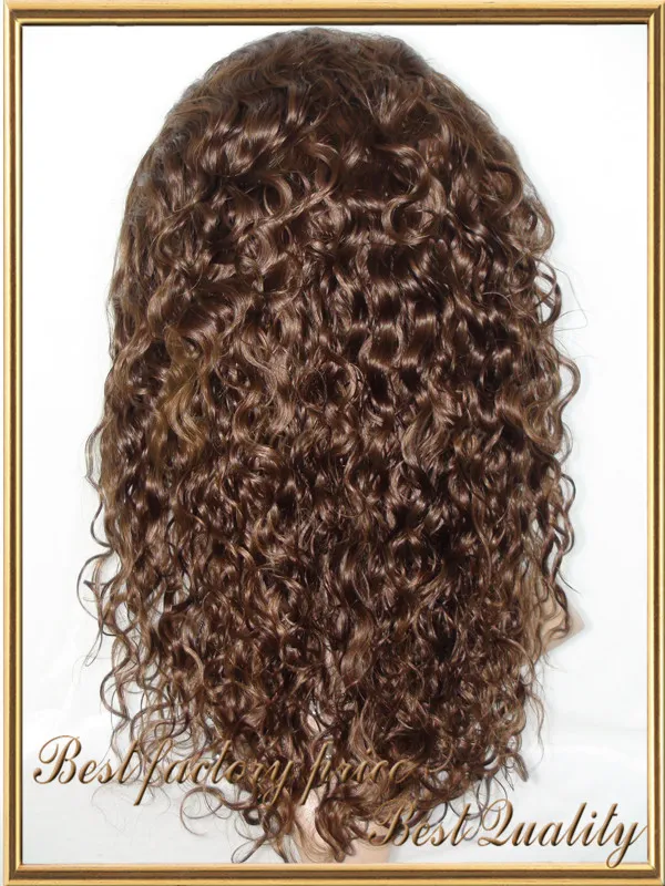 Grade 8A kinky curly lace front wig 11b24Natural Color 100 Brazilian Virgin Hair 130 density with baby hair for black wom3944417