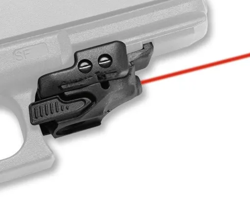 Crimson Trace CMR-201 Rail Master Laser Sight mini röd lasersikte med universalfäste passar pistolhandvapen för jakt