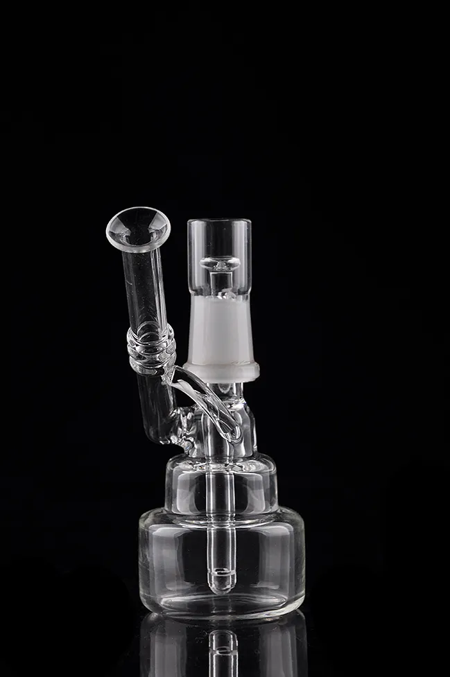 En yeni nargile hitman cam bongs klasik parlak kek downstem kuş kafesi perc sigara boru dab teçhizatlar su boruları bong ile 14.4 mm eklem