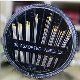 Assorted Hand Sewing Needles Embroidery Mending Craft Quilt Sew Case disc needle gold tail needleoutlets 9529174