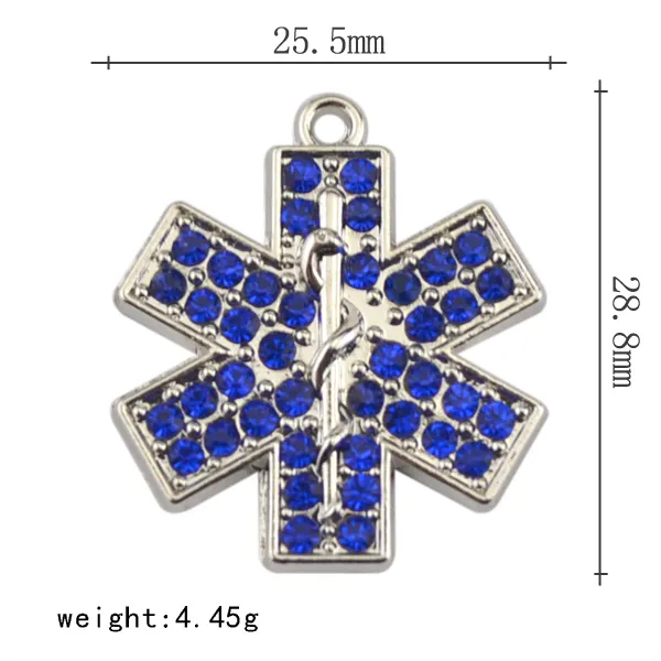 Factory Price Vintage Metal Rhodium Plated Women Jewelry Blue Crystal ...