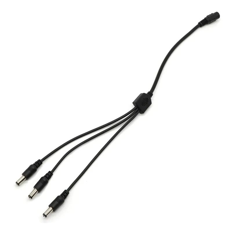 Edison2011 1 DC Kvinna till 3458 MAN PLUCK PLUTSKORTSKONTAKTER ADAPTER CABLE SPLITTER FÖR CCTV SECURITY LED Strip1672400