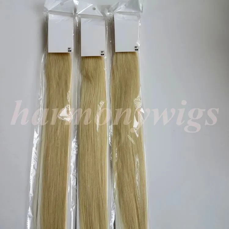 Pre Bonded Brasilian Hair I Tip Tips Human Hair Extensions 50g 50Strands 18 20 22 24INH # 60 / Platinum Blondin Indiska Hårprodukter