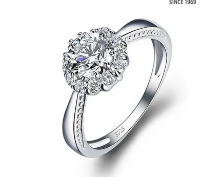 diamante 925 anel de senhora de prata tamanho aberto (yt-jd) ded