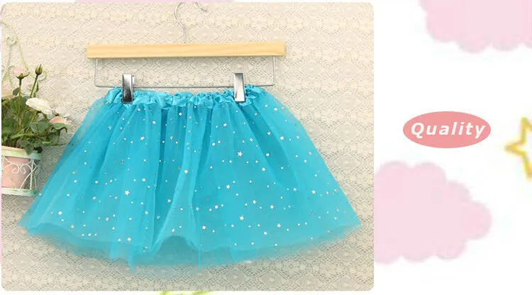 Nuevas niñas brillo ballet dancewear tutu falda niñas bling lentejuelas tul tutu faldas princesa vestir paillette faldas traje 12 unids / lote