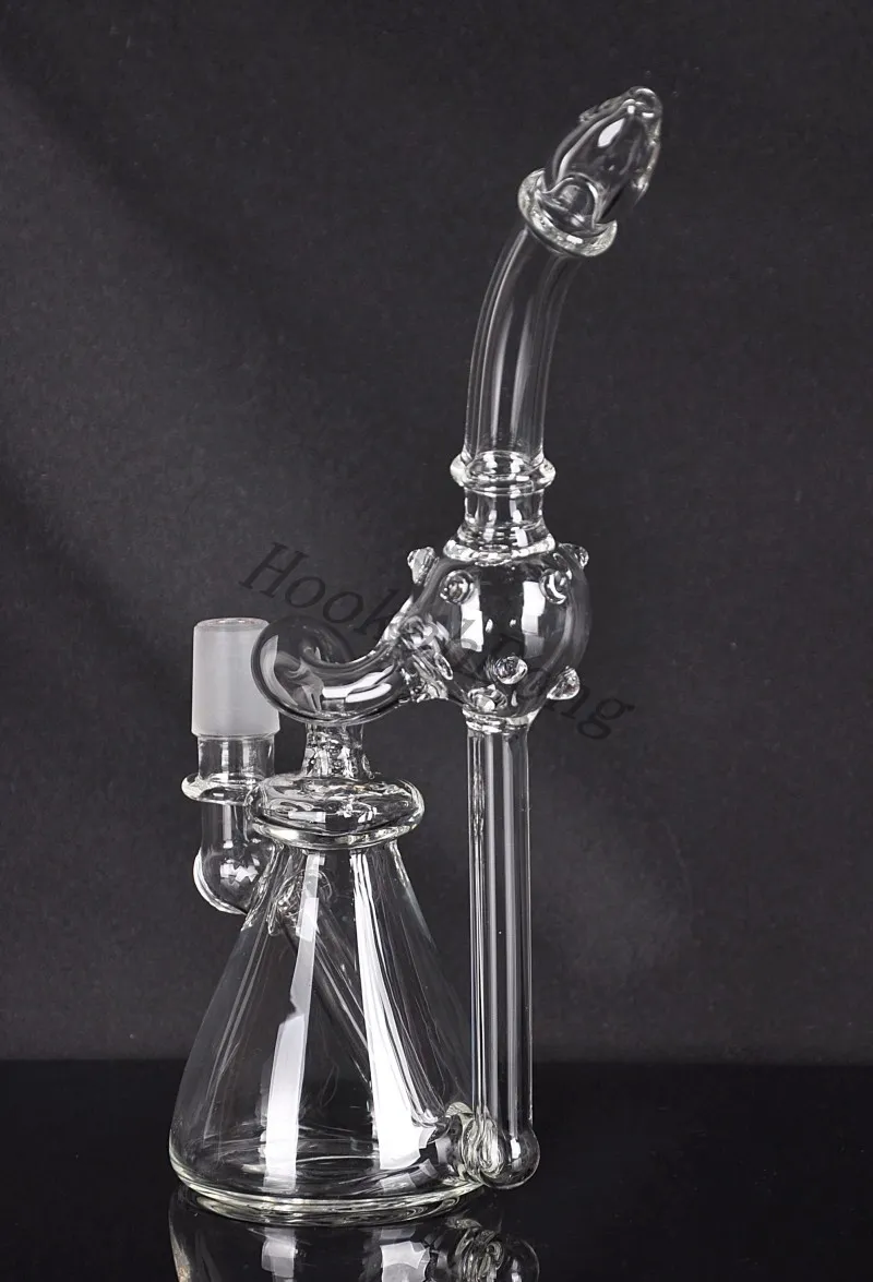 Cyclone Helix Glass Bong Heady Double Recycle Hookah Bubber Water Pipe concentrate rigs in very sturdy glass 14.4 mm Male joint