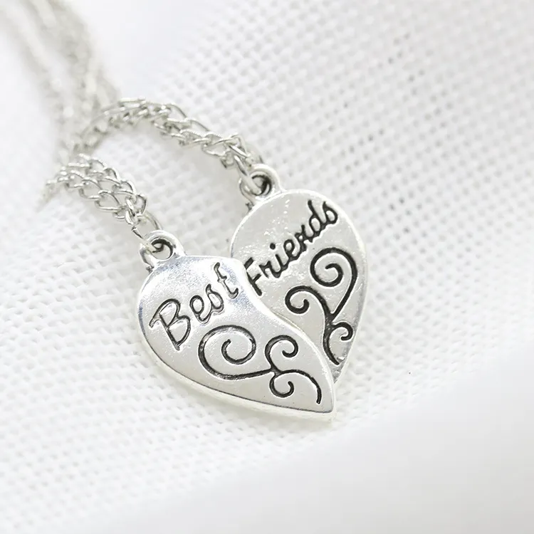 Fashion I Love You To The Moon and Back Pendant Necklace wholeheartedly couple necklace heart-shaped Alloy pendant valentine gift