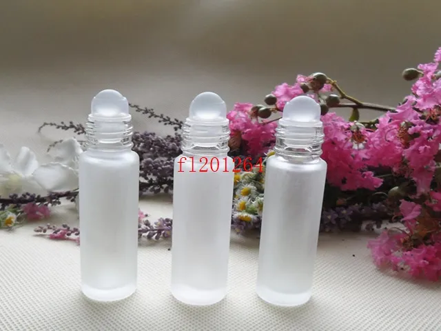 livraison gratuite en gros 10 ml verre clair rouleau sur bouteille d'huile essentielle roll-on parfum conteneur