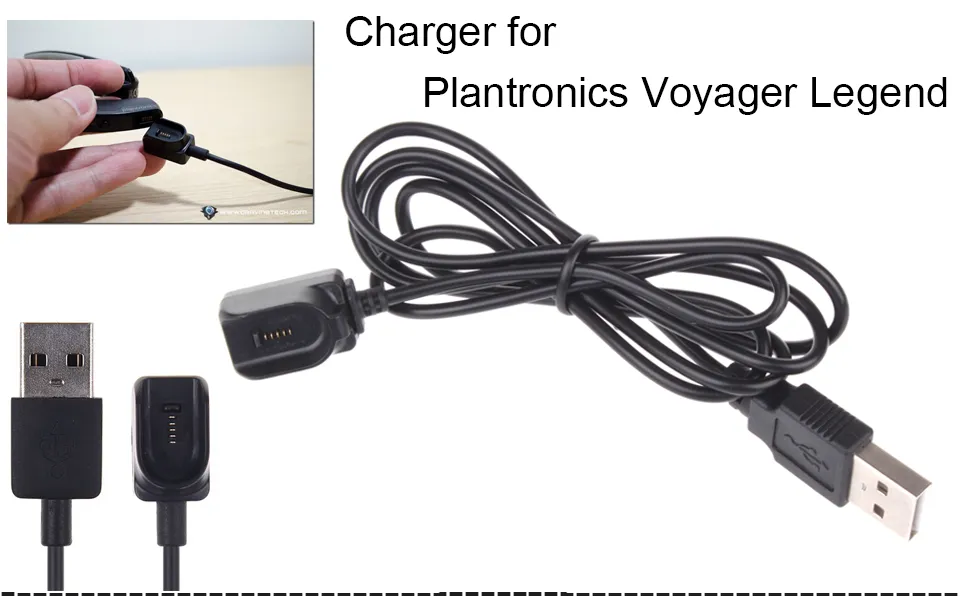 Replacement USB Charger for Plantronics Voyager Legend Bluetooth Charging Cable