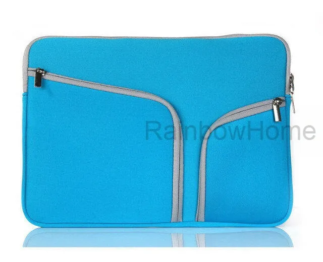 Sottile custodia protettiva laptop borsa con cerniera borsa a tracolla Macbook Air Pro Retina 12 13 15 pollici borse da viaggio durevoli